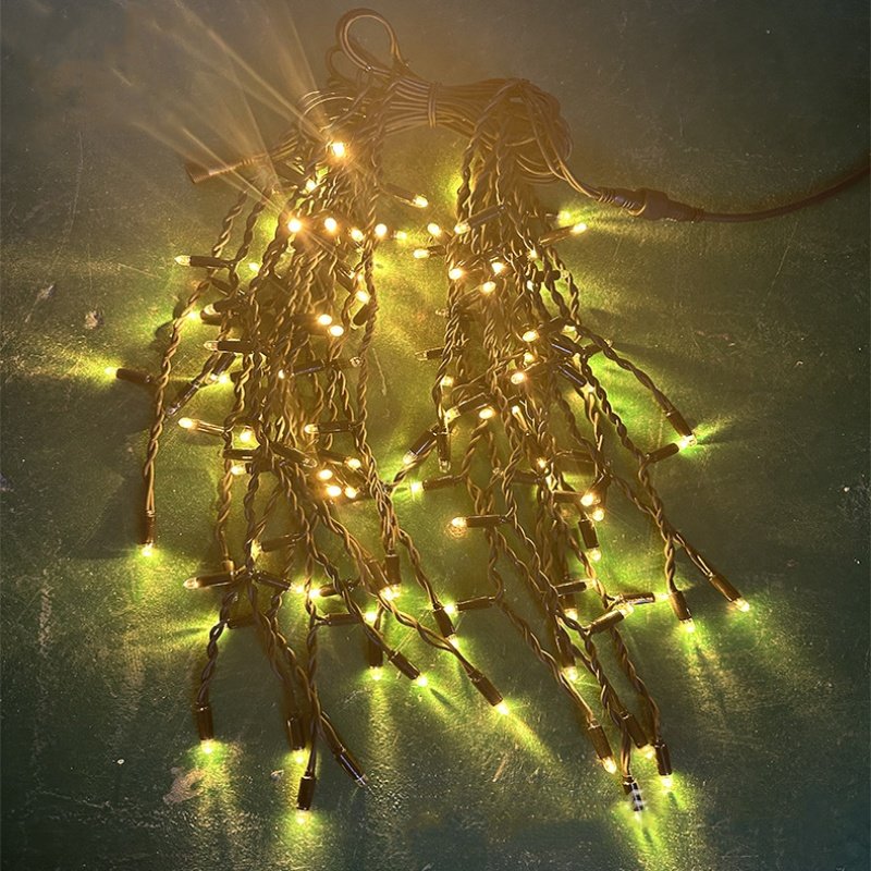 Hot sale High quality rubber wire glue LED icicle light IP65 outdoor Christmas string LED icicle light 3M*0.5M