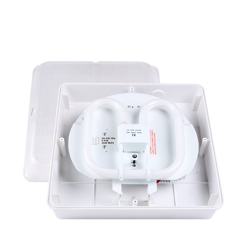 Fluorescent Ceiling Lamp Flush Mount Ceiling Light Modern Square Lighting Fixture