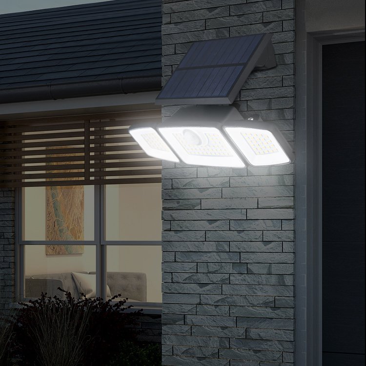 High Quality outdoor Garden Wall Pir Solar Security light With Motion Sensor For Front House