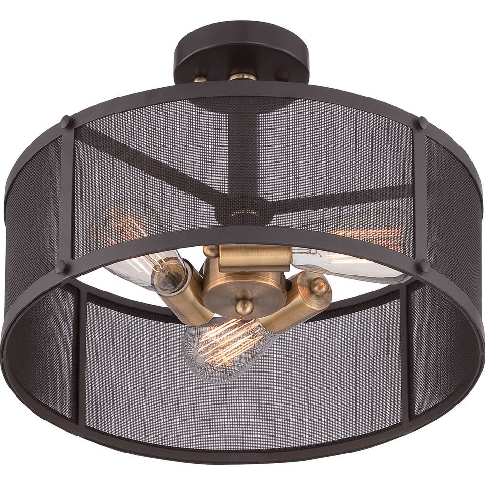 outdoor indoor balcony corridor staircase ceiling hanging lamps industrial matte black iron mesh loft ceiling light