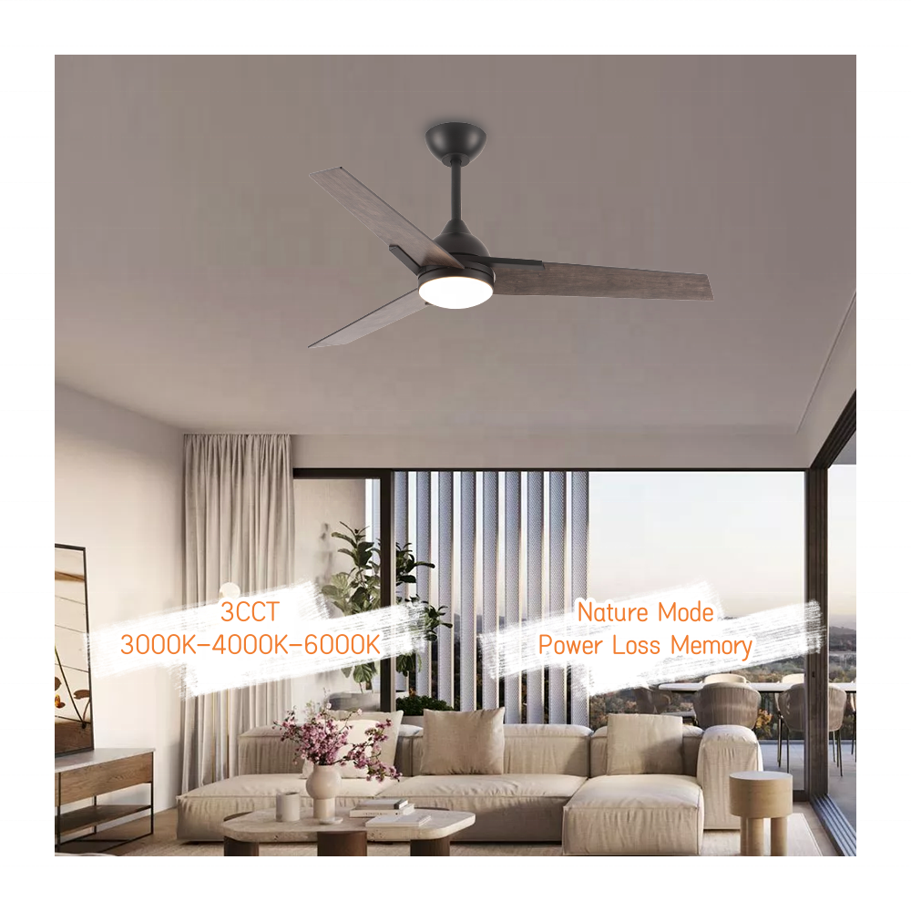 Stylish wholesale 52" modern decorative led ceiling fan BLDC Remote Control Ceiling Fan With Light