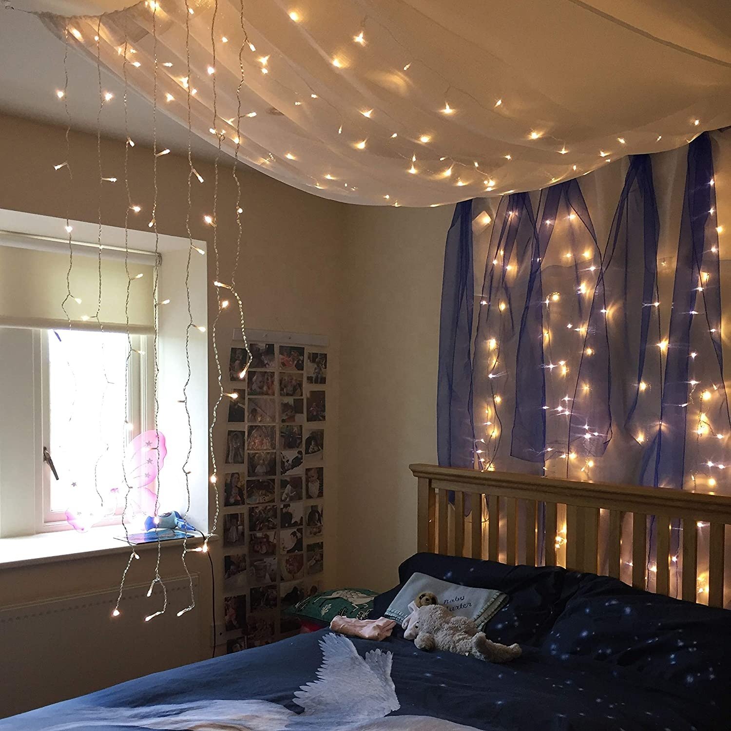 Christmas party wedding Ceiling led curtain light outdoor curtain led christmas lights led outdoor string lights