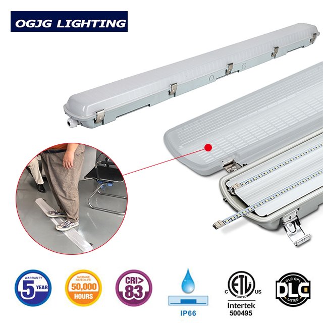 Etl SAA CE CB Listed super bright ip65 Barn hanging linear vapor tight fixture dali dimming warehouse triproof led batten light