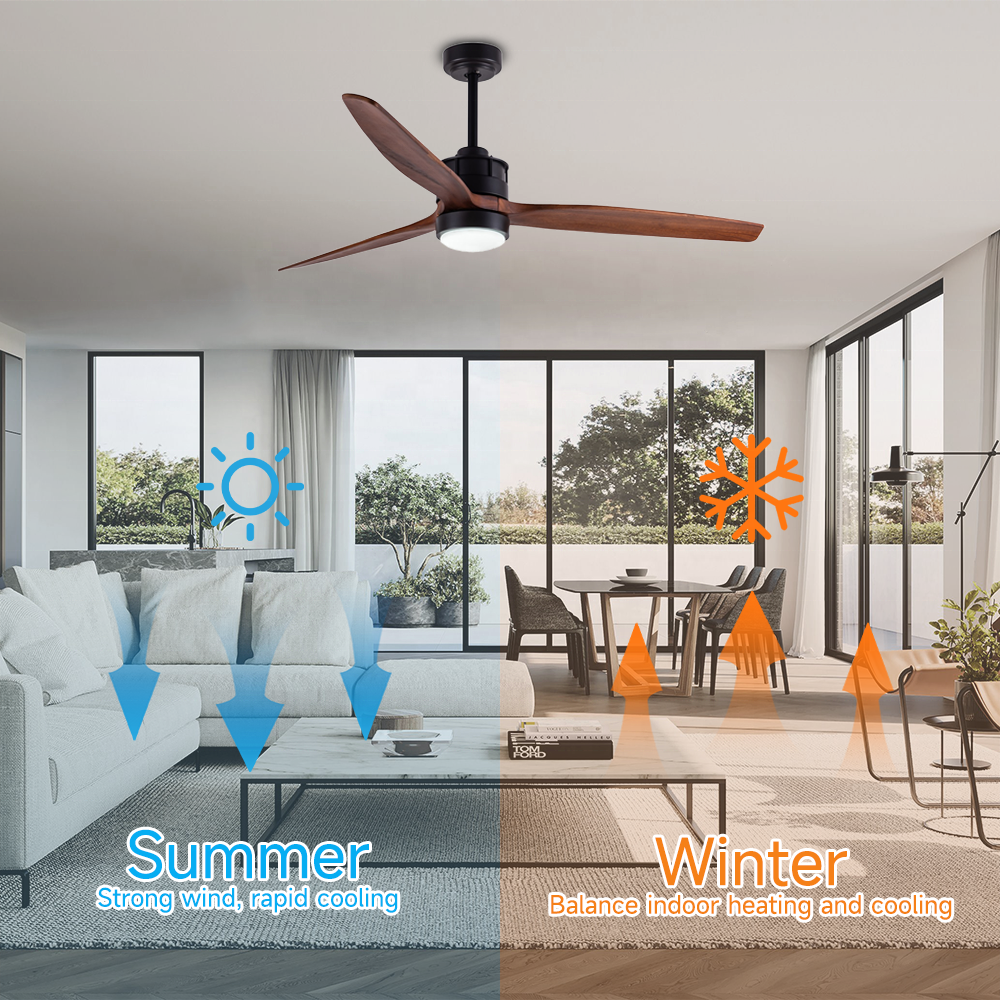 52" decorative electric ceiling fan lights with remote DC ceiling fans with wifi and light