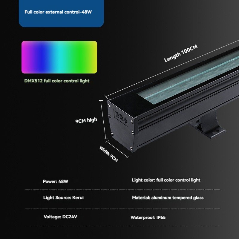 Aluminum Body Outdoor Building Light Hotel Wall Ceiling down Adjust Wall Washer lamp Spot Lights DMX512 Wall Washer LED Light