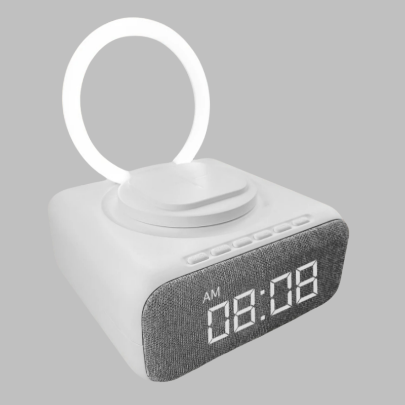 Wholesale Bluetooth Bathroom Speaker Handle Touch Control Alarm Clock Night Light Wireless Charging Blue Tooth Night Light