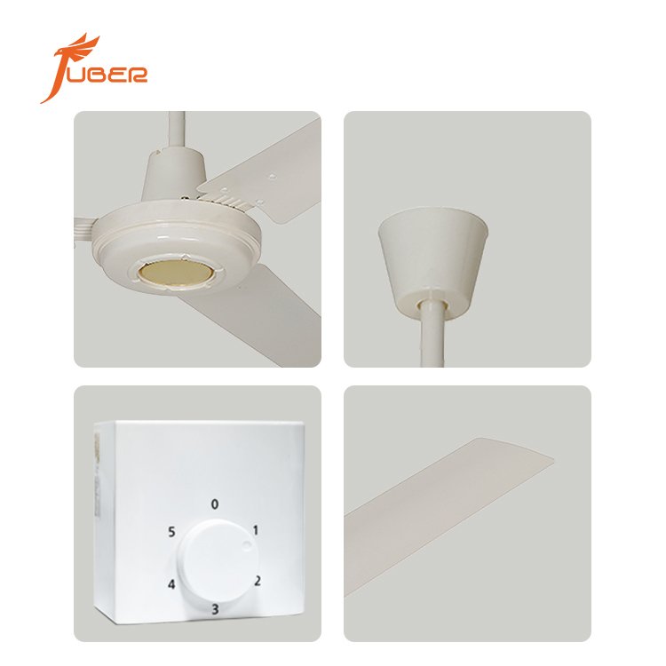 New Design High Quality with low price 56 Inch 3 blade Ac Cooling Ceiling Fan with high rpm luxury living room fan light