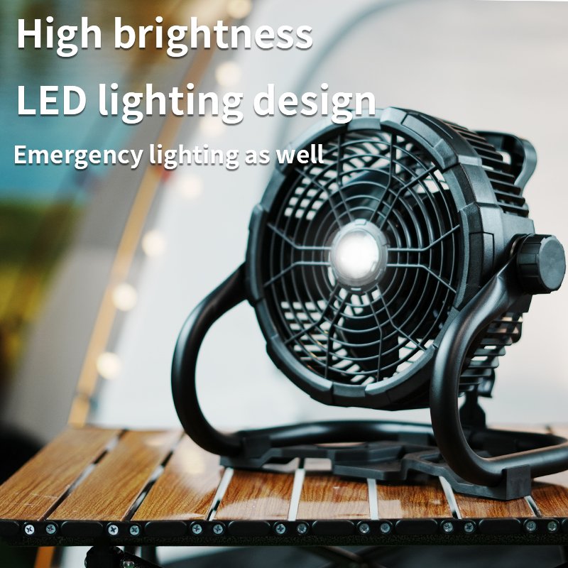 24000mAh Battery USB Rechargeable Table Outdoor Camping Fan Camp Ceiling Portable Fan