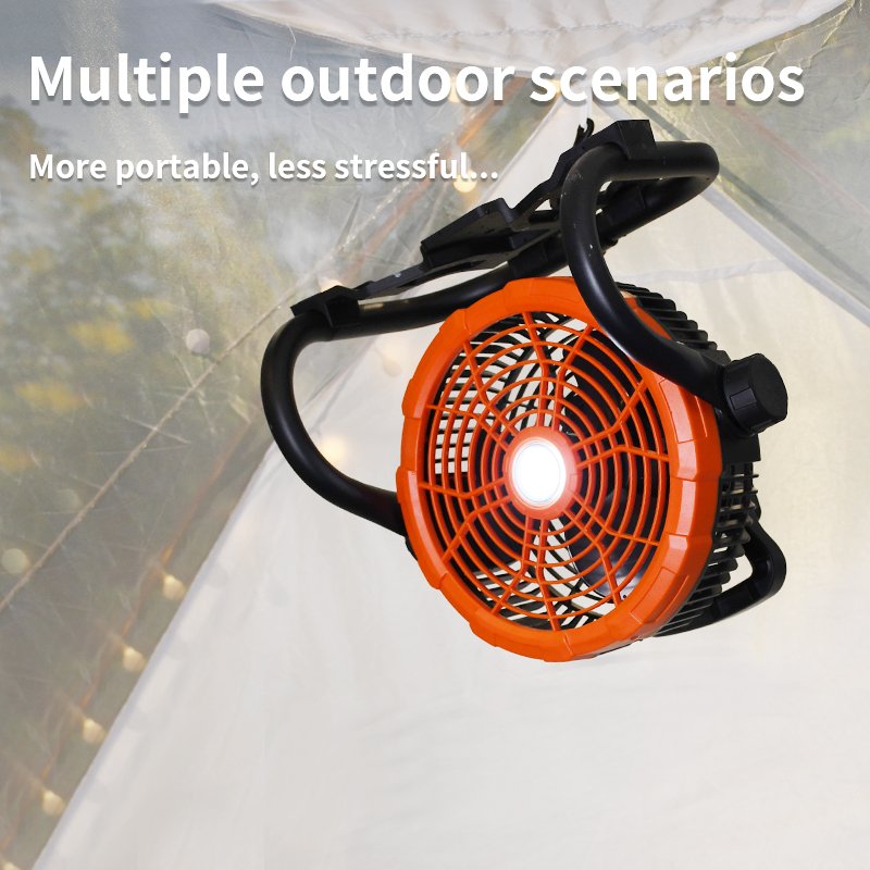 24000mAh Battery USB Rechargeable Table Outdoor Camping Fan Camp Ceiling Portable Fan