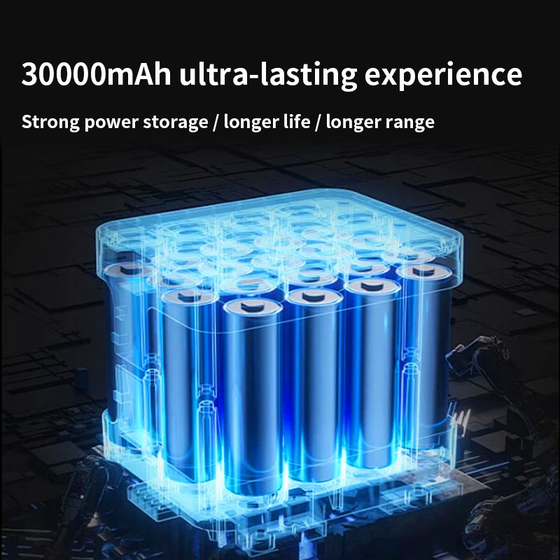 24000mAh Battery USB Rechargeable Table Outdoor Camping Fan Camp Ceiling Portable Fan