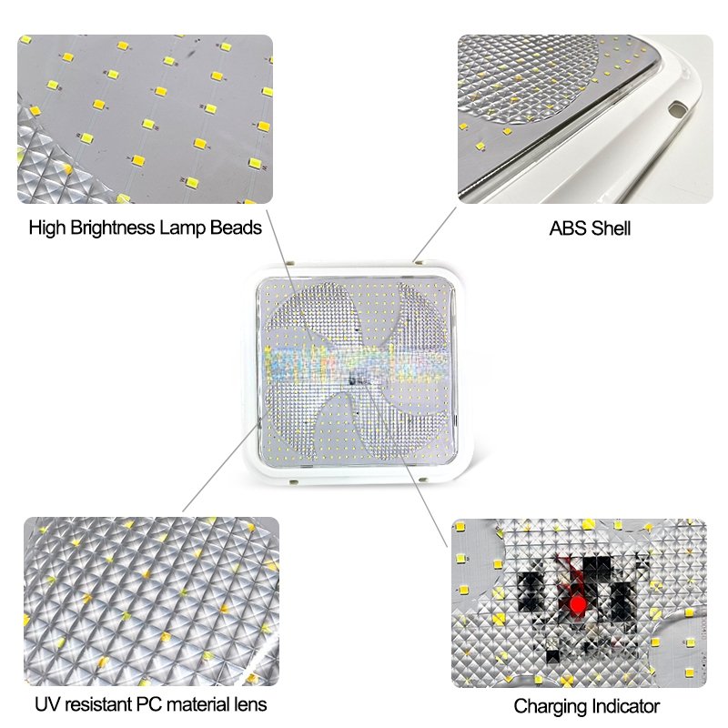 200w 250w 300w 350w 400w Waterproof Outdoor Led Square Solar Ceiling Light for Garden Home indoor Lighting