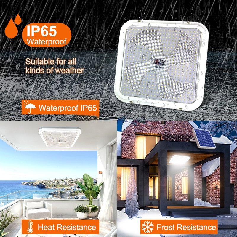 200w 250w 300w 350w 400w Waterproof Outdoor Led Square Solar Ceiling Light for Garden Home indoor Lighting