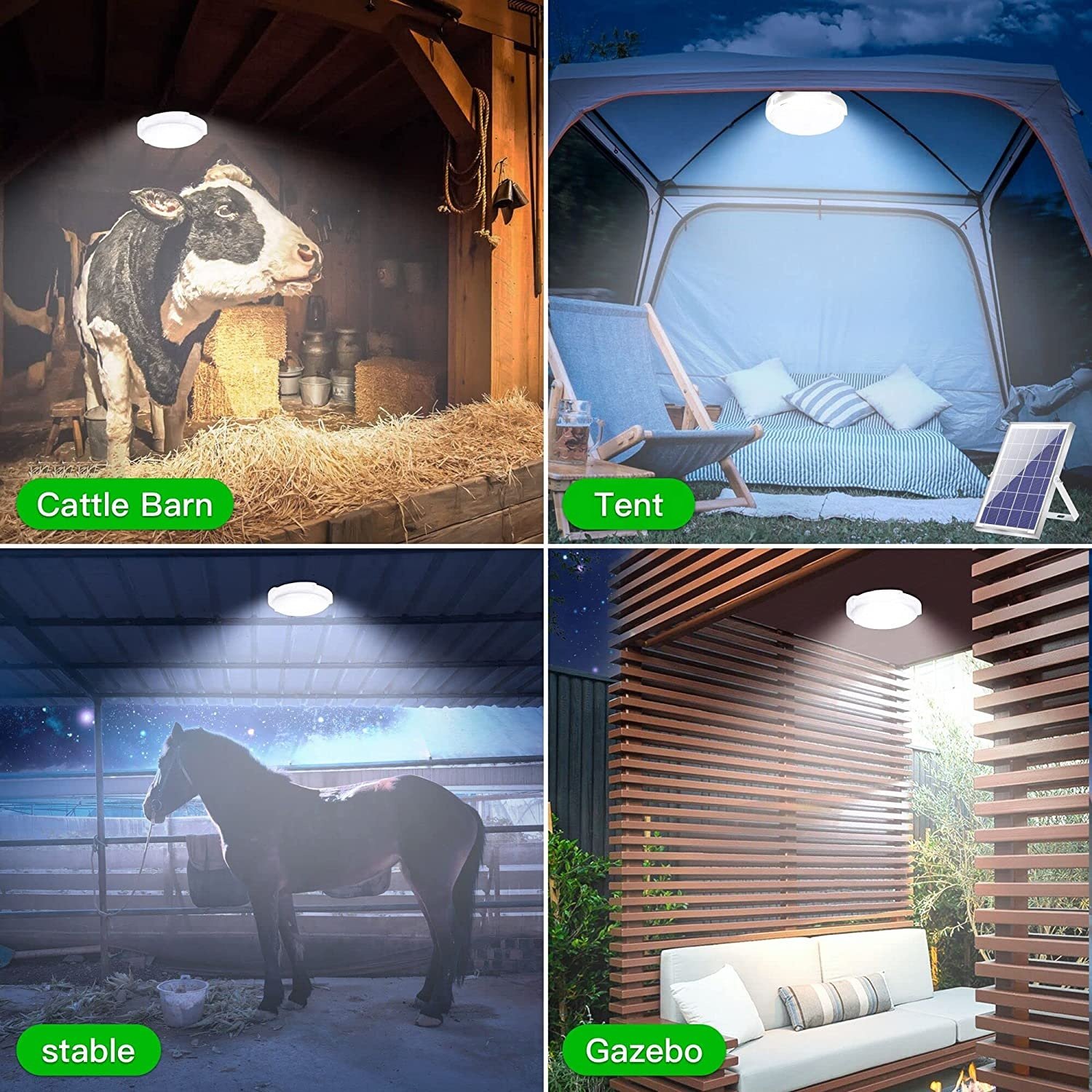 Remote Control Indoor outdoor Solar Light Lamp Solar Ceiling Light for Home House