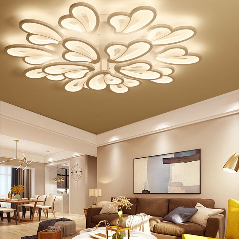 Zhongshan Fancy Lights For Home Luminaire Nordic Modern LED Acrylic Luxury 220V 3CCT Ceiling Lamp Creative Balcony Corridor Lamp