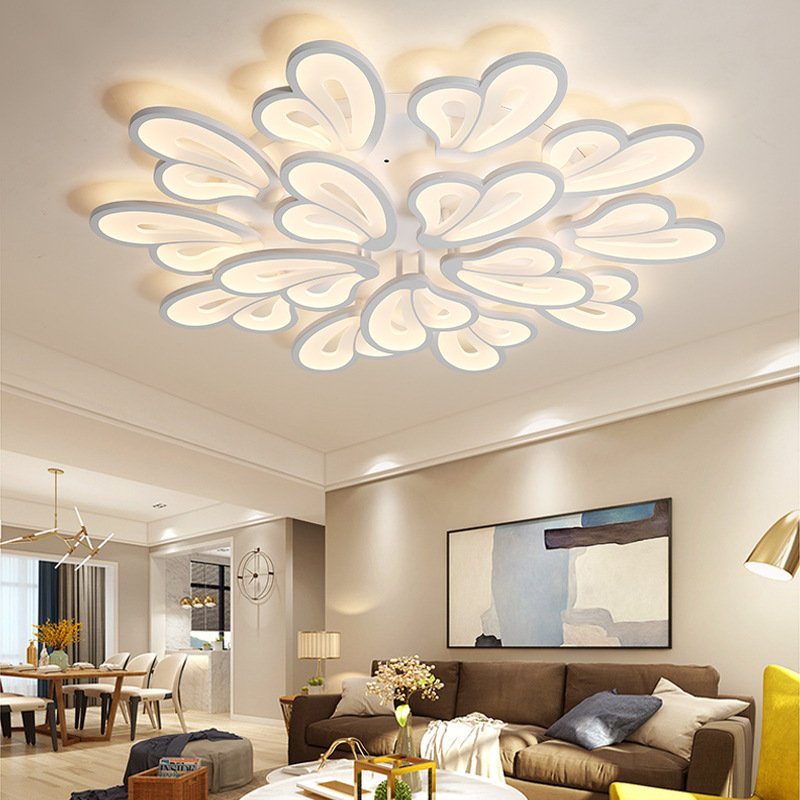 Zhongshan Fancy Lights For Home Luminaire Nordic Modern LED Acrylic Luxury 220V 3CCT Ceiling Lamp Creative Balcony Corridor Lamp