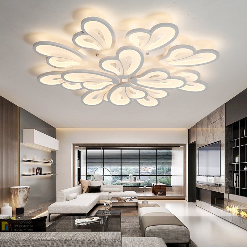 Zhongshan Fancy Lights For Home Luminaire Nordic Modern LED Acrylic Luxury 220V 3CCT Ceiling Lamp Creative Balcony Corridor Lamp