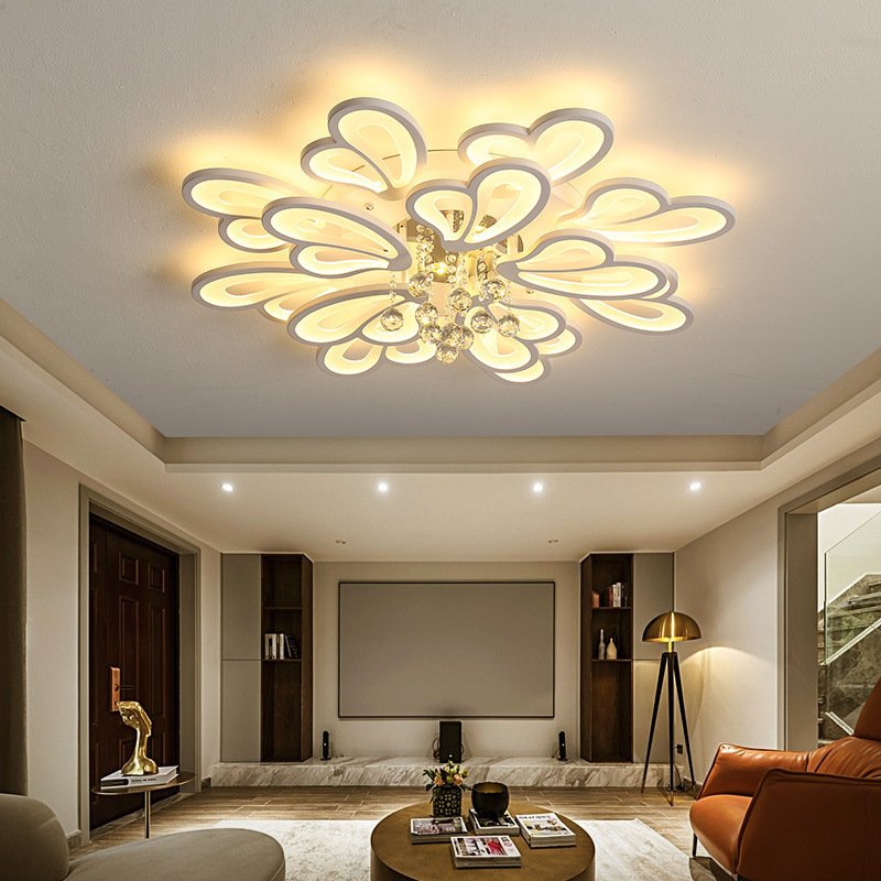 Zhongshan Fancy Lights For Home Luminaire Nordic Modern LED Acrylic Luxury 220V 3CCT Ceiling Lamp Creative Balcony Corridor Lamp