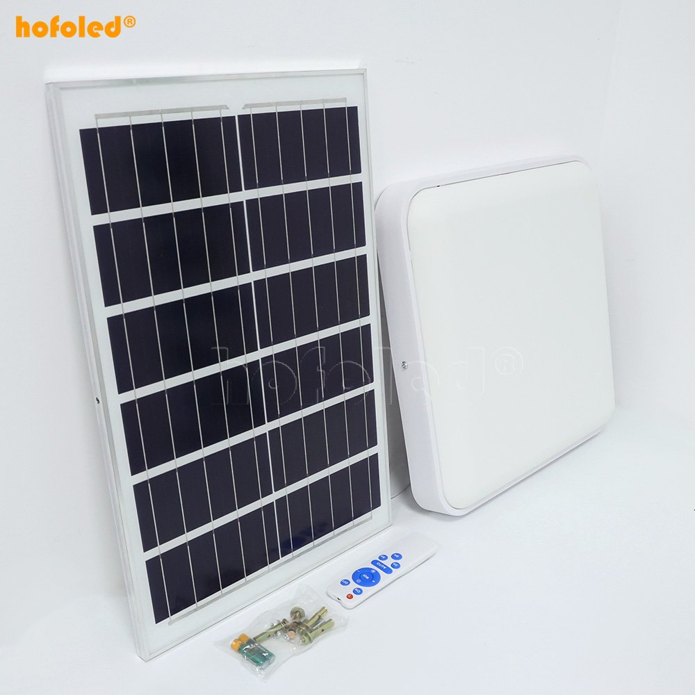 Modern LED Outdoor Indoor Courtyard Lighting Complete Waterproof Solar Light For Balcon Solar Ceiling Light