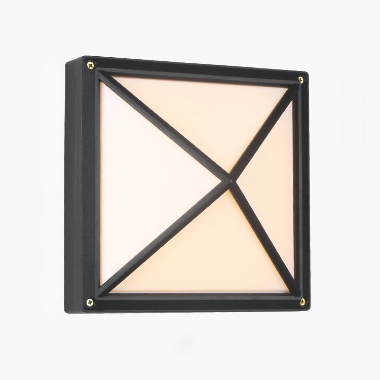 E27 LED outdoor indoor waterproof wall lamp ceiling bulkhead light Square wall light