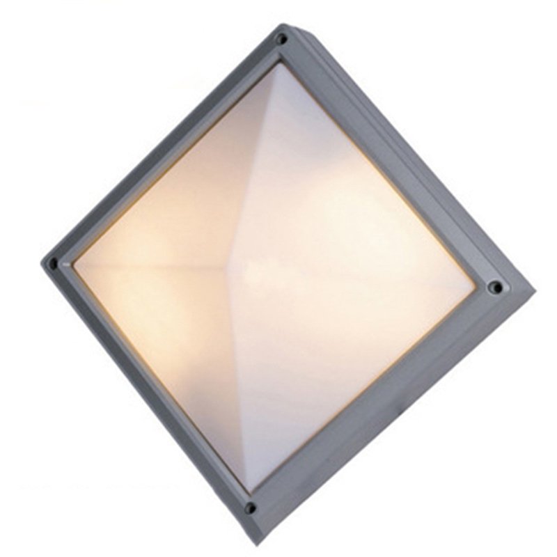 E27 LED outdoor indoor waterproof wall lamp ceiling bulkhead light Square wall light