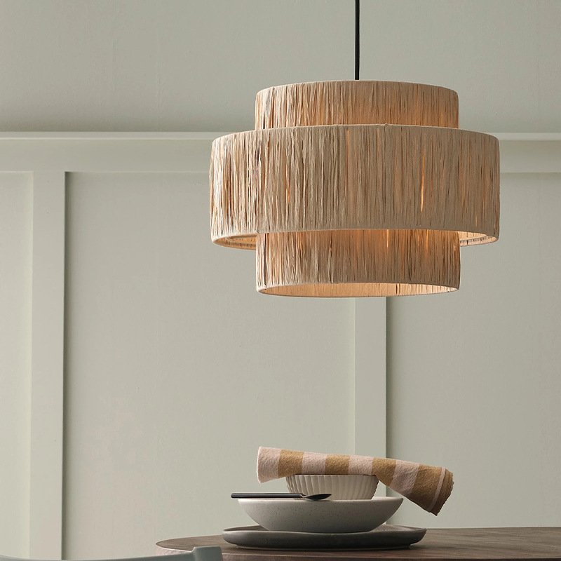 Wholesale Factory Production In China Hand-woven Bamboo Lamp Chandelier Woven Rattan Pendant Lights