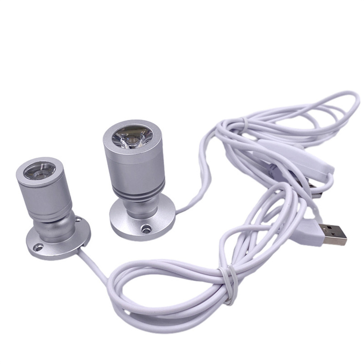 Wholesale LED counter small spotlights museum jewelry shop head 12V spotlights 3w led recessed cabinet mini spot light