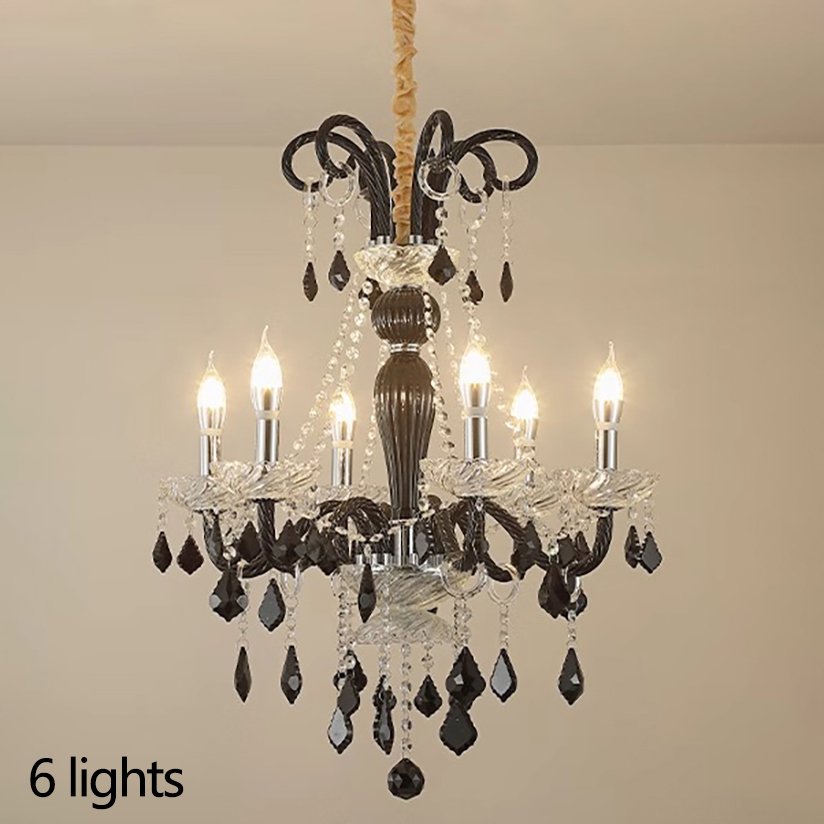 black rustic living room modern ceiling chandelier glass parts staircase custom hotel light bedroom chandelier luxury