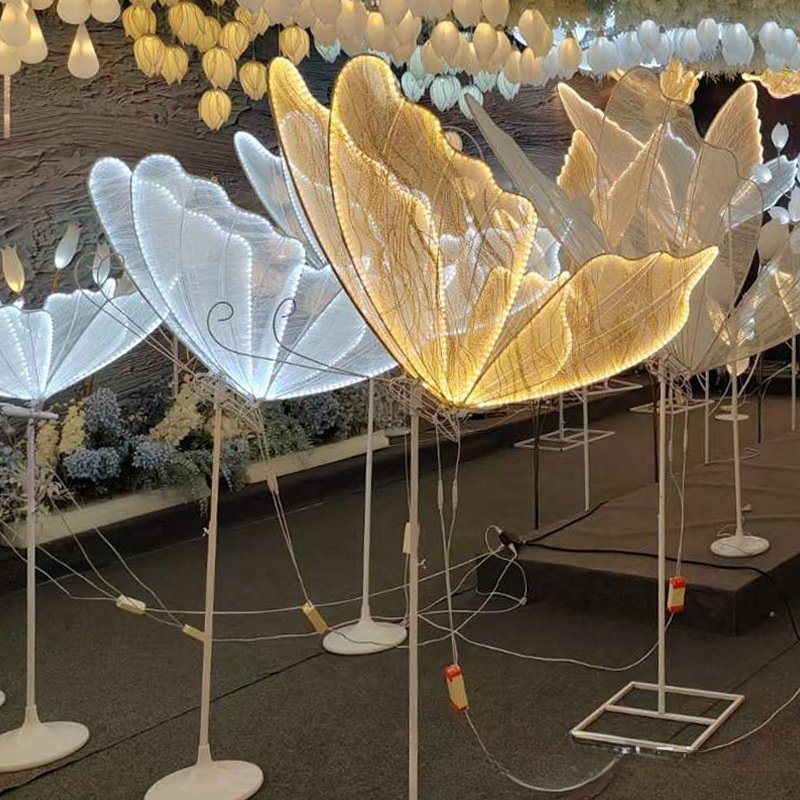 Wedding Props Road Lead Stage Led Butterfly Stand Light Outdoor Decorative Wedding Lights For Ceiling