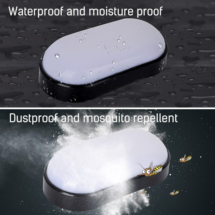 Waterproof 12w led ceiling light fixture moisture proof led ceiling light replacement for Kitchen, Laundry, Hallway