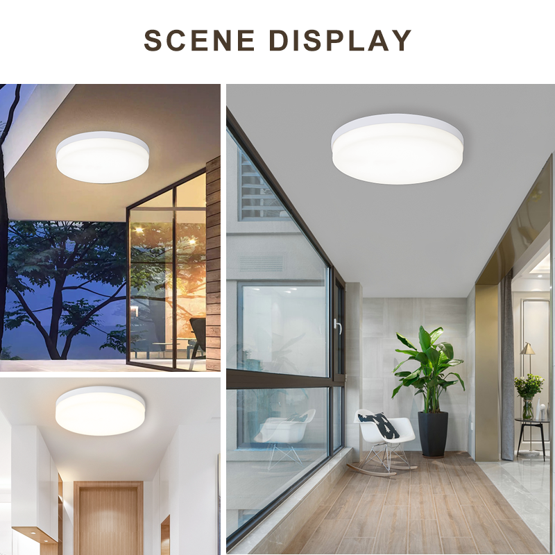 Best-selling round shape tall foyer indoor/outdoor waterproof modern lamps 85-265v home lighting led ceiling lights