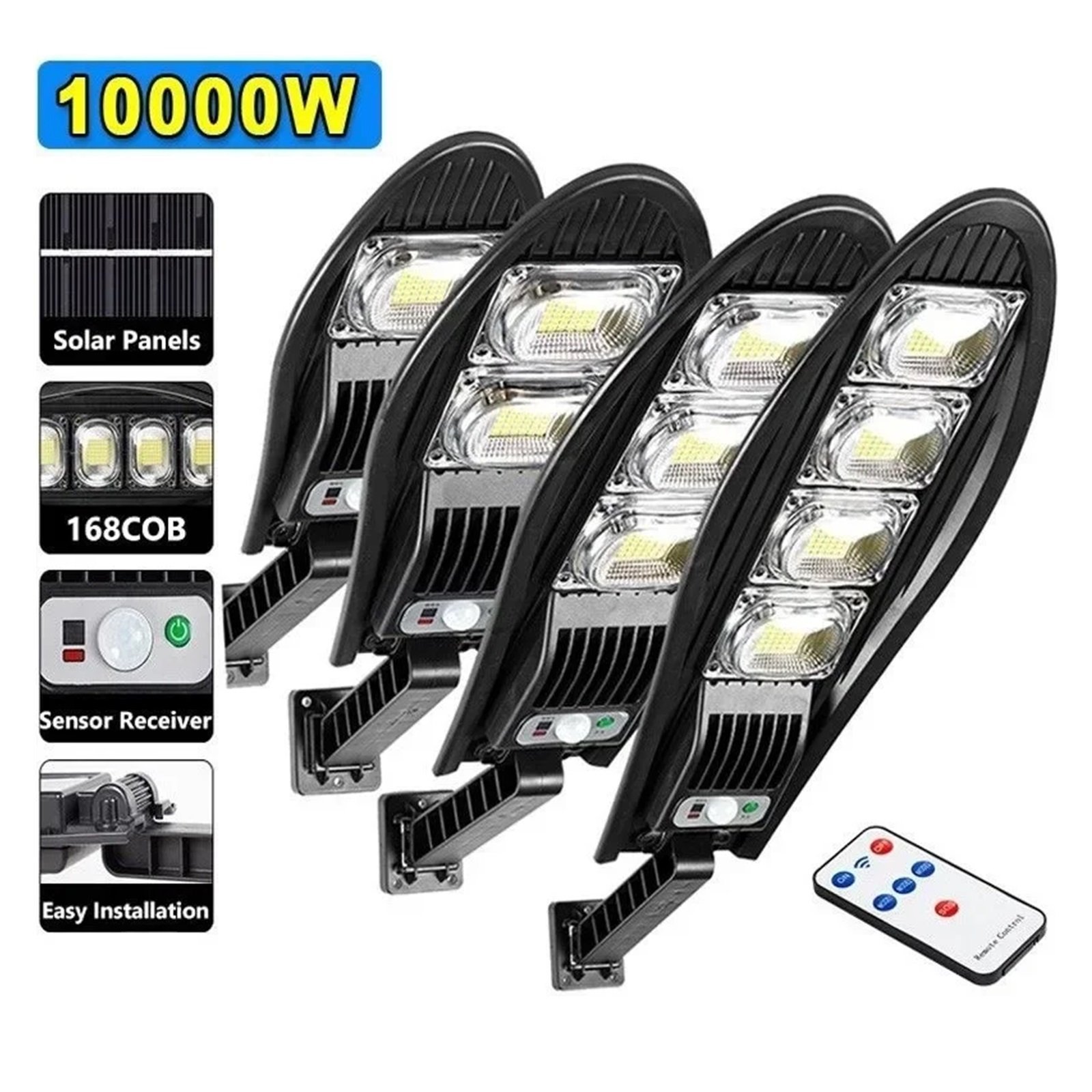 Senhuo Solar sensing LED three-head rotating wall lamp outdoor light control waterproof road lighting garden street lamp heat