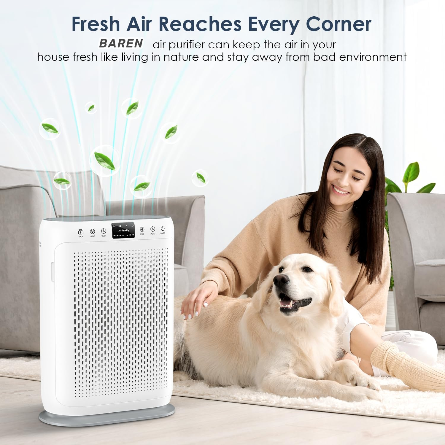 Air Purifier Home Hepa Filter Household Portable Ashtray Smart Pet Uvc And Sterilizer for Bedroom Mini Air Purifier