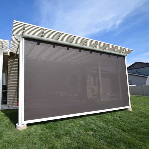 First Class Battery Motor Automatic Roller Shade Zipper Blinds for Balcony Outdoor Window Door Zipper Blinds