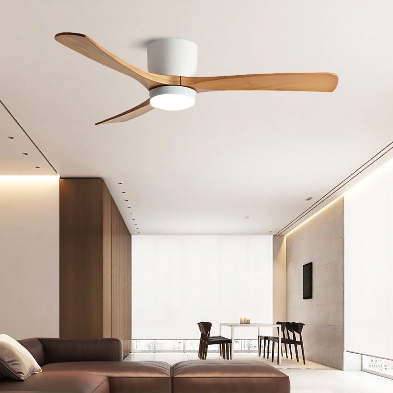 Modern LED Ceiling Fan light Factory Direct Sale Indoor Decoration living room Remote Control 52inch ceiling fans with Lights