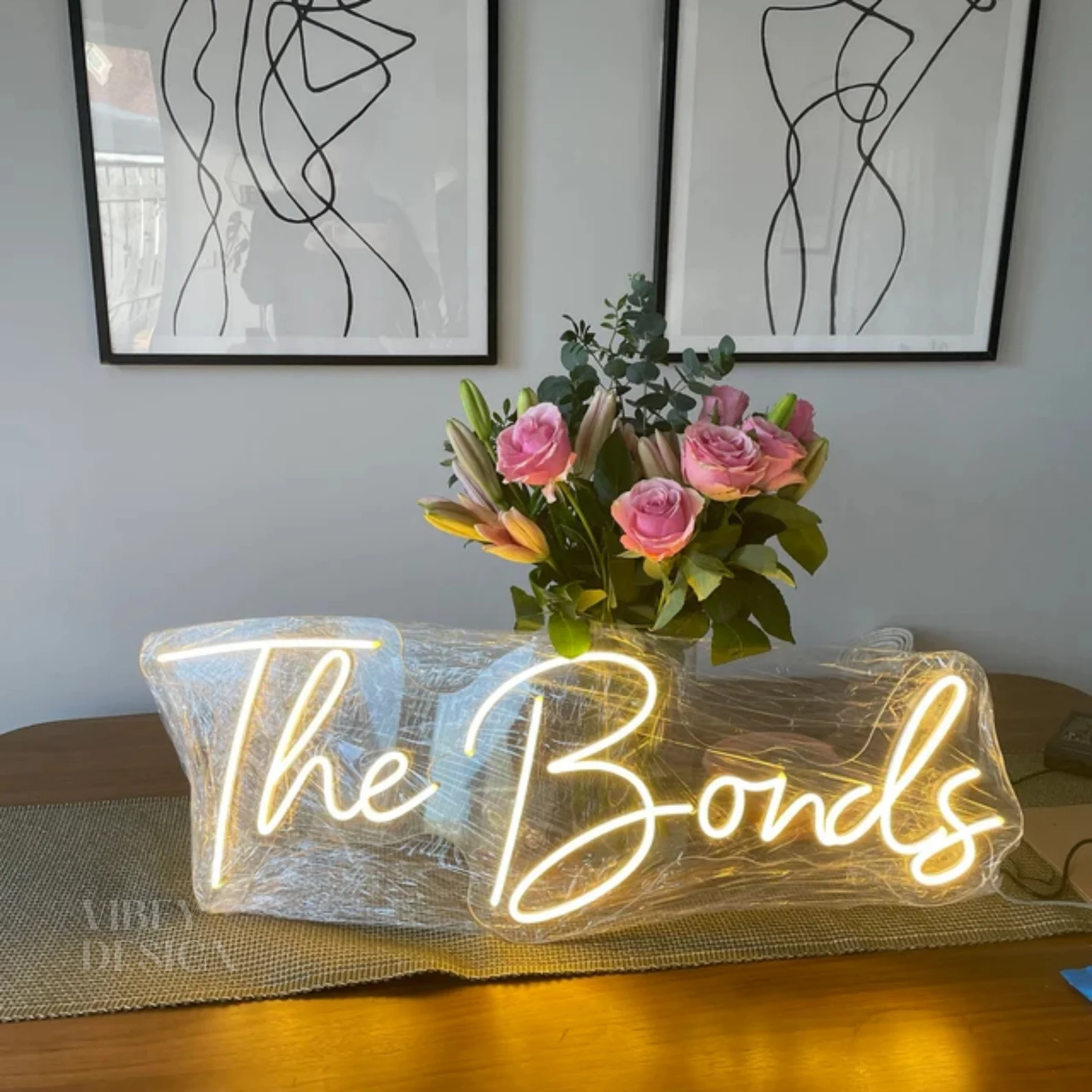 Romantic Neon Light Custom Neon Sign for Wedding Home Event Party Decor Neon Sign Custom Happy Birthday Baby Name