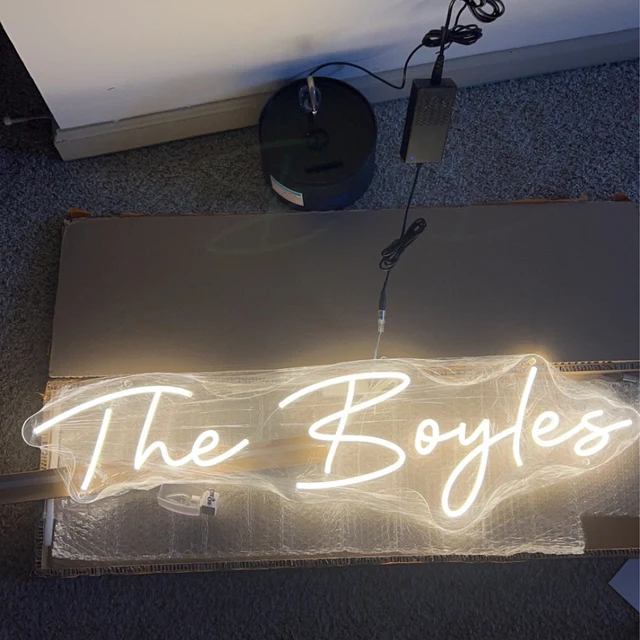 Romantic Neon Light Custom Neon Sign for Wedding Home Event Party Decor Neon Sign Custom Happy Birthday Baby Name