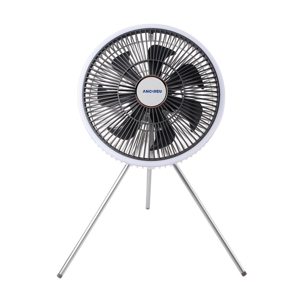 Portable Rechargeable USB Tripod Fan With Remote Control Mini Ceiling Outdoor Camping Light Fans Camping Desktop Fan