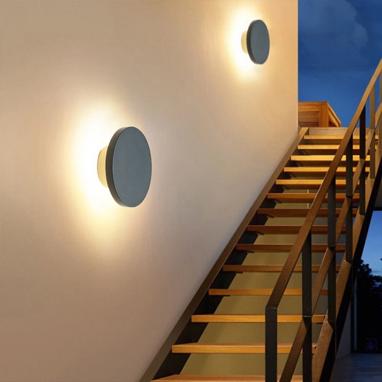 LED outdoor wall light waterproof simple villa balcony courtyard building on both sides of the decorative lighting wall lights