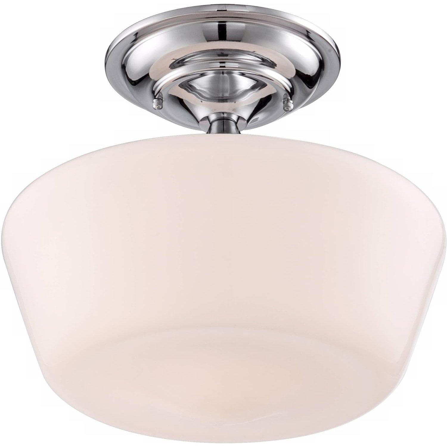 Schoolhouse Ceiling Light Fixture Gold Wide Opal Milk Glass Modern LED Iron Customization Surface Mounted Remote Control 30 - 60