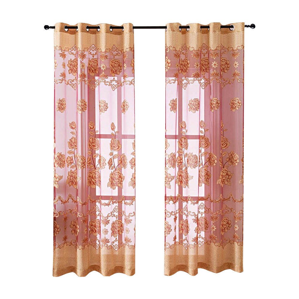 Pakistan Made Screen Printed Curtains 100% Cotton Home Window Curtains Balcony And Wall Hanging