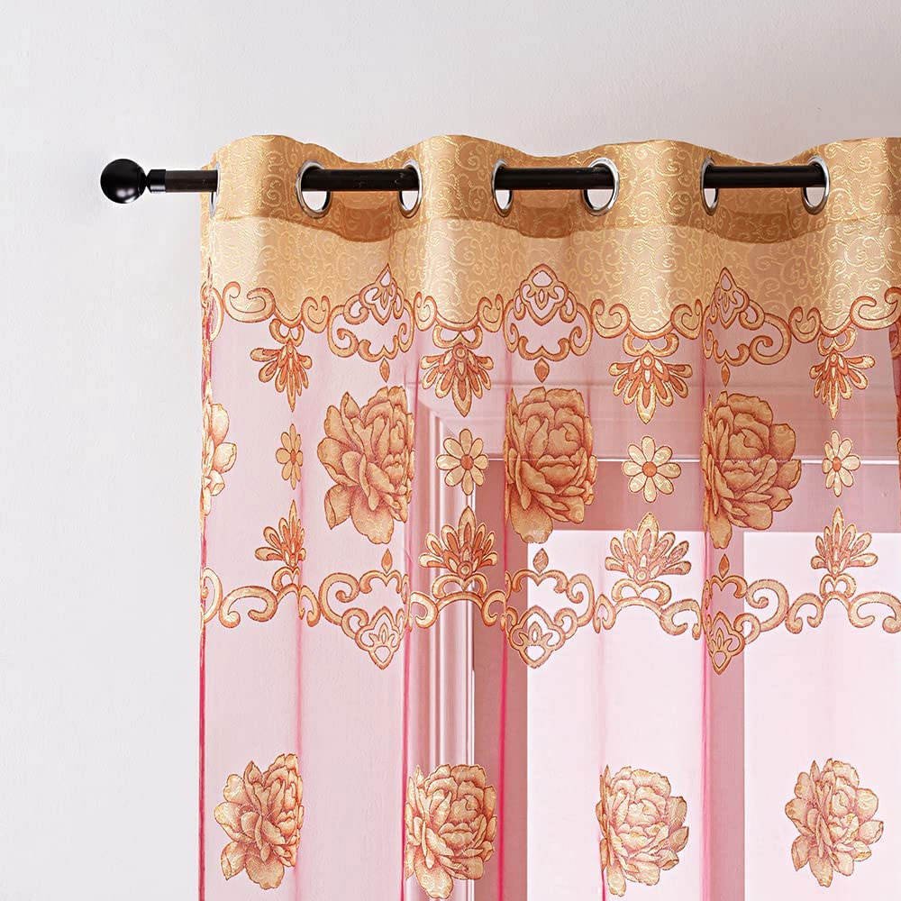 Pakistan Made Screen Printed Curtains 100% Cotton Home Window Curtains Balcony And Wall Hanging