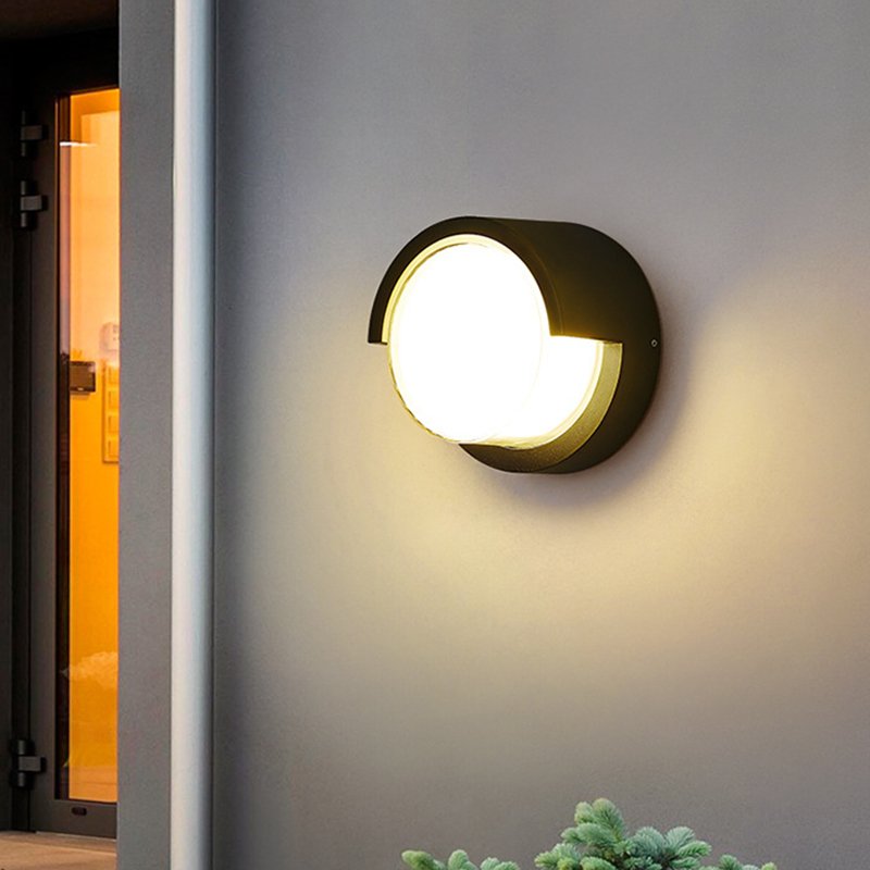 Outdoor gate doorpost decoration landscape lamp energy saving nordic simple style led lighting fixture contemporary wall light