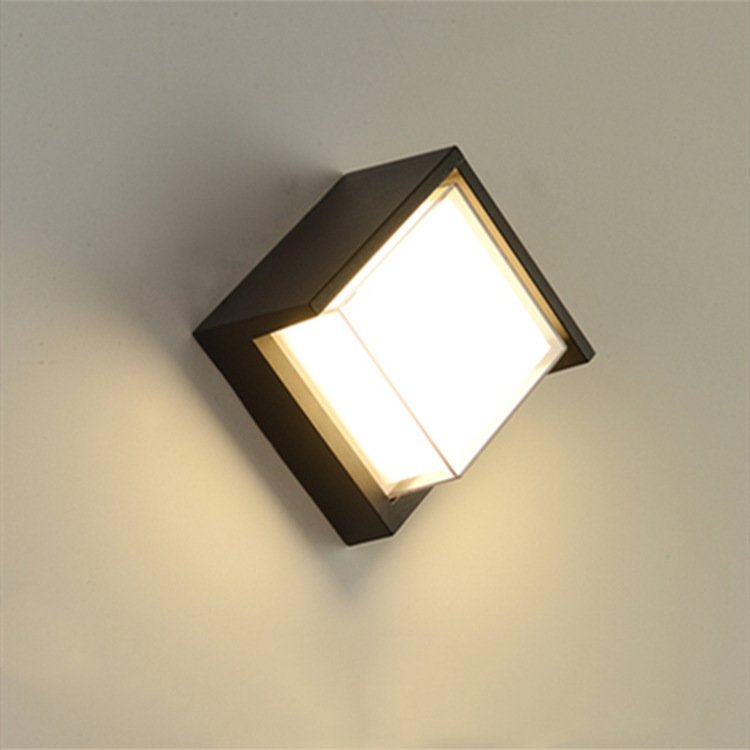 Outdoor gate doorpost decoration landscape lamp energy saving nordic simple style led lighting fixture contemporary wall light