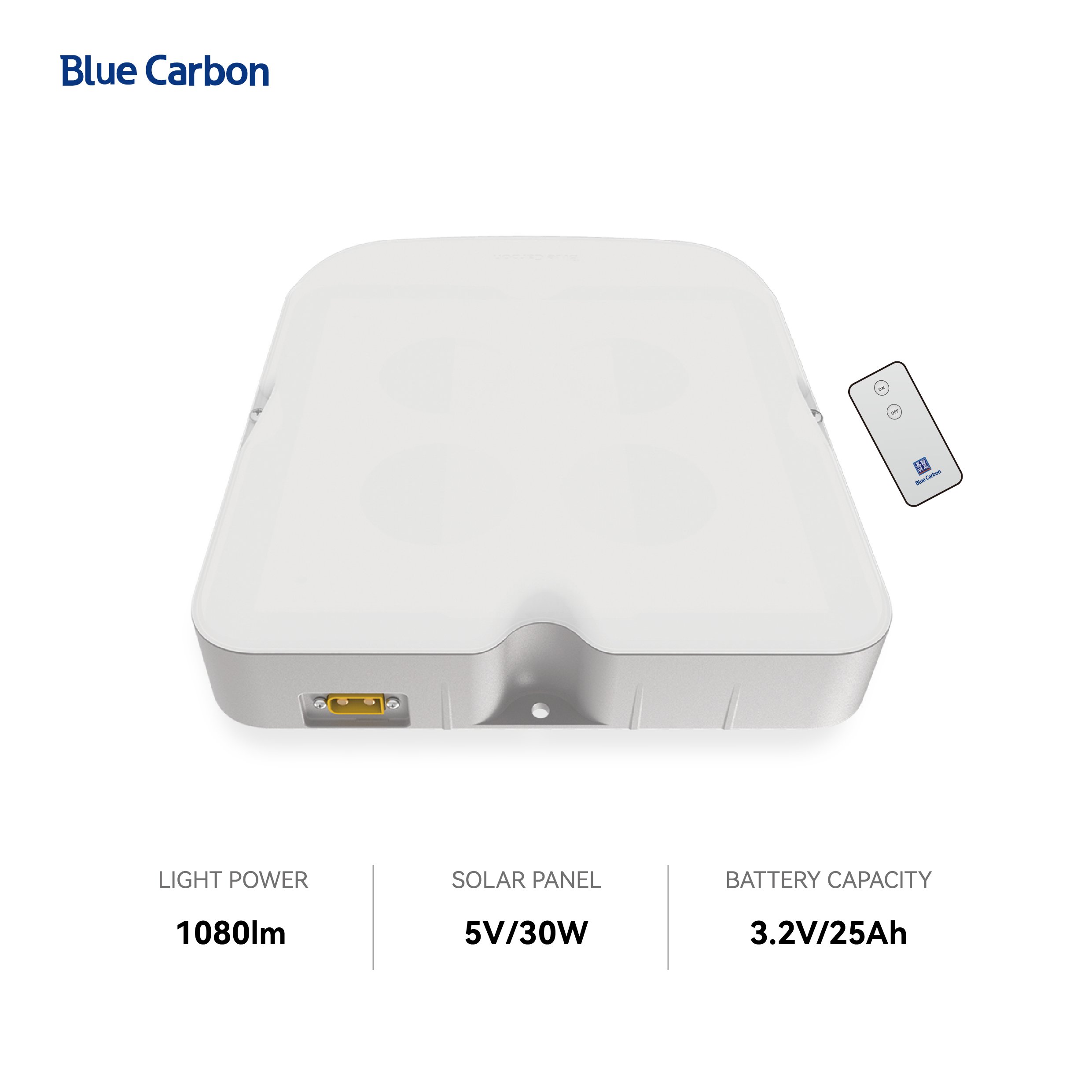 Blue Carbon Solar Ceiling Light
