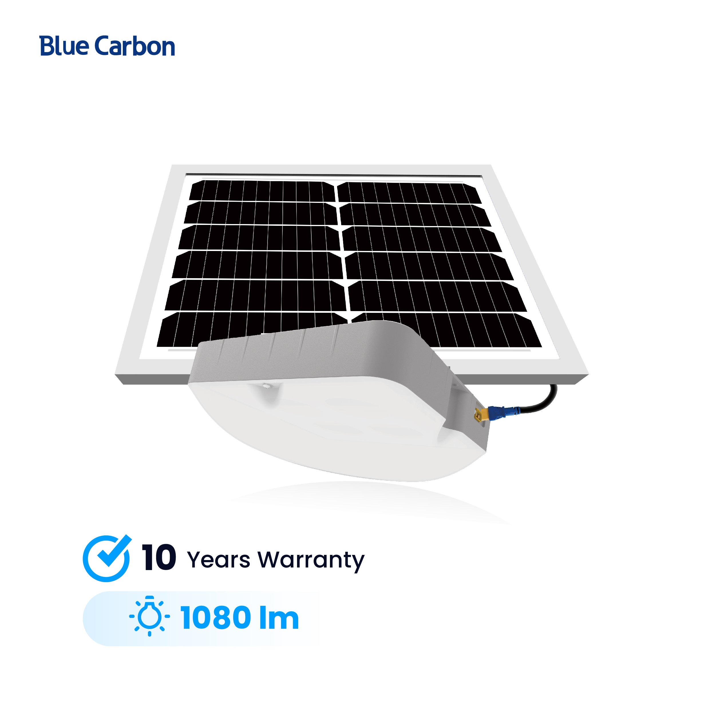Blue Carbon Solar Ceiling Light