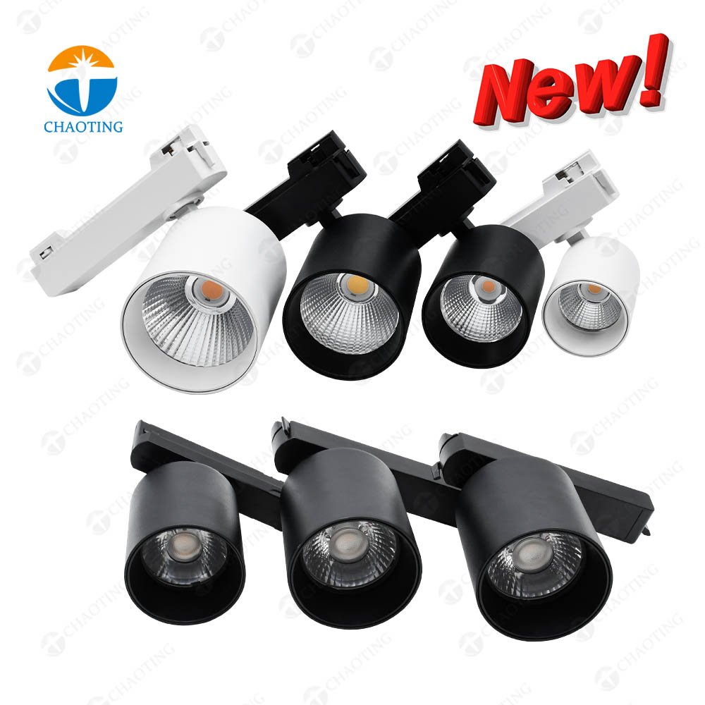 High Quality Modern Led Track Lighting Kits 2 4 Wire Cob Aluminum Spot Track Point Light Adjustable Recess Rail Led Track Lights