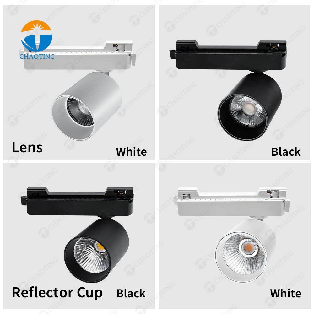 High Quality Modern Led Track Lighting Kits 2 4 Wire Cob Aluminum Spot Track Point Light Adjustable Recess Rail Led Track Lights