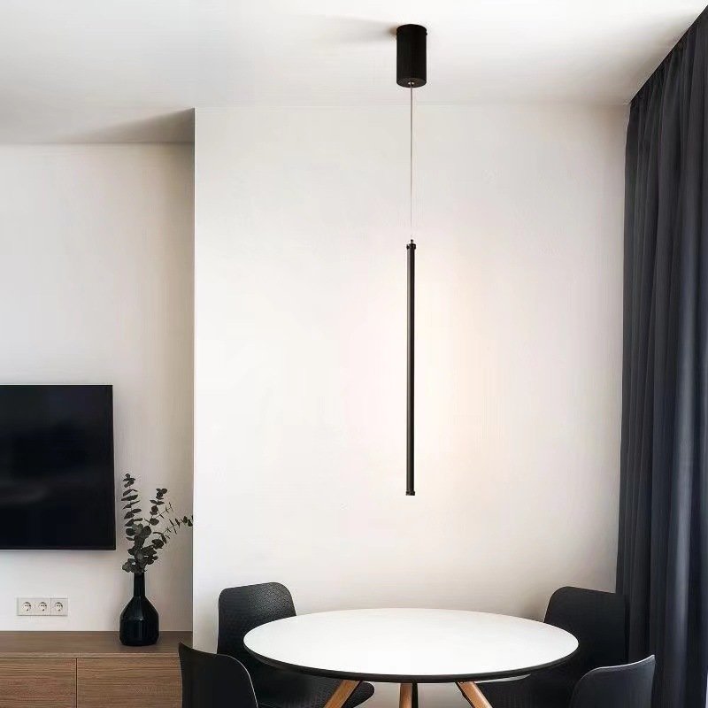 220V modern bedroom black strip waterproof wall lamp 3000K lamp Long Led wall lamp