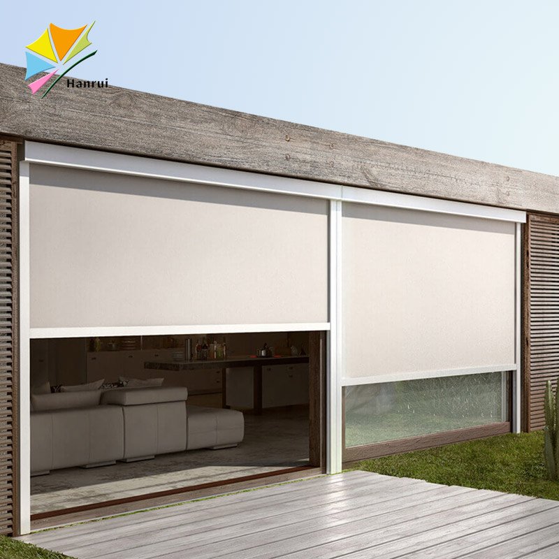 Wind Resistant Roller Shutter Customized Zip Track Blinds Curtain