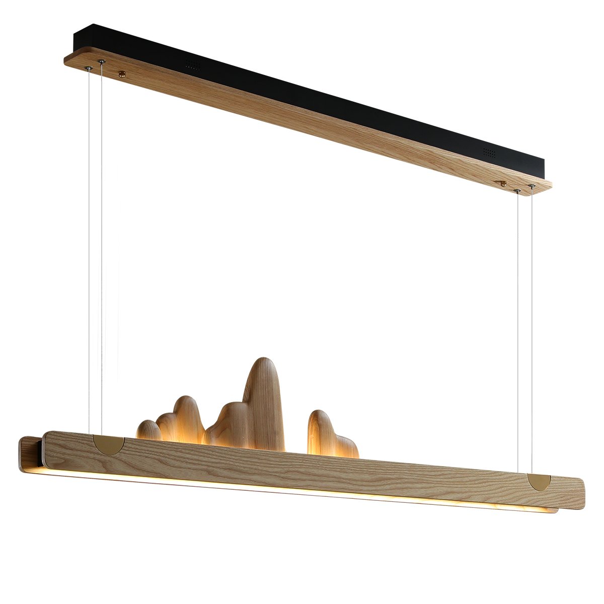 wooden pendant light kitchen chandelier brass room light large restaurant oval crystal chandelier boho ceiling lamp bamboo